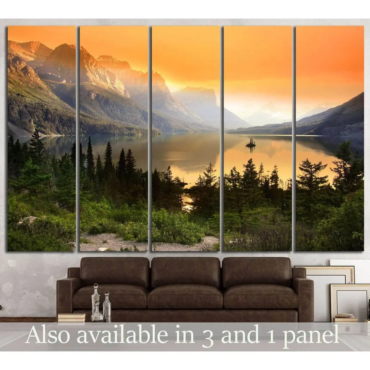 Glacier National Park №647 Ready To Hang Canvas Print 1