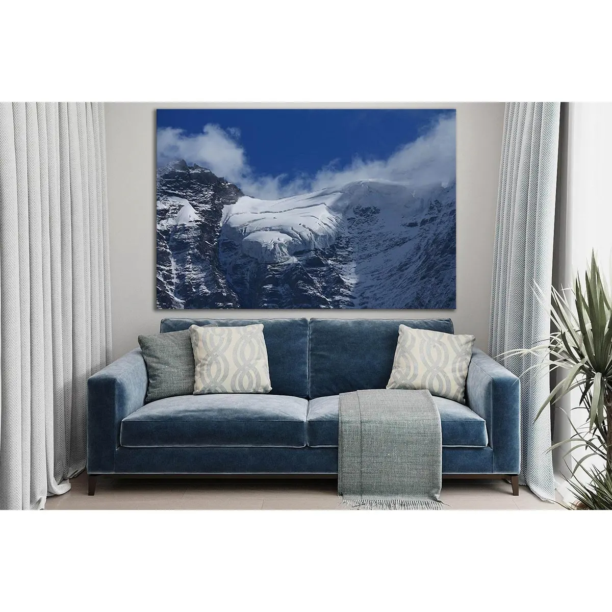 Glacier On The Jungfraujoch №Sl1354 Ready To Hang Canvas Print 1