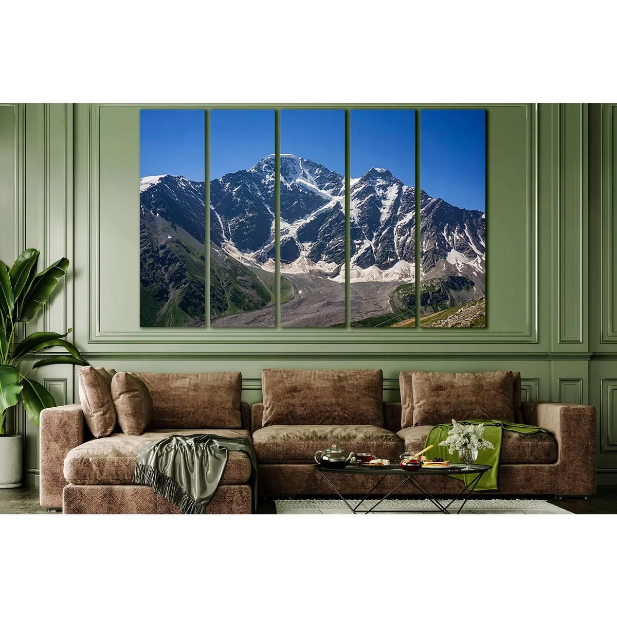 Glacier Seven on Mount Donguzorun #SL1341 Canvas Wall Art Print – Ready to Hang - Image 3