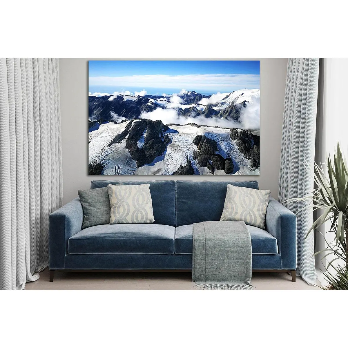 Glacier View Of New Zealand №Sl1304 Ready To Hang Canvas Print 1