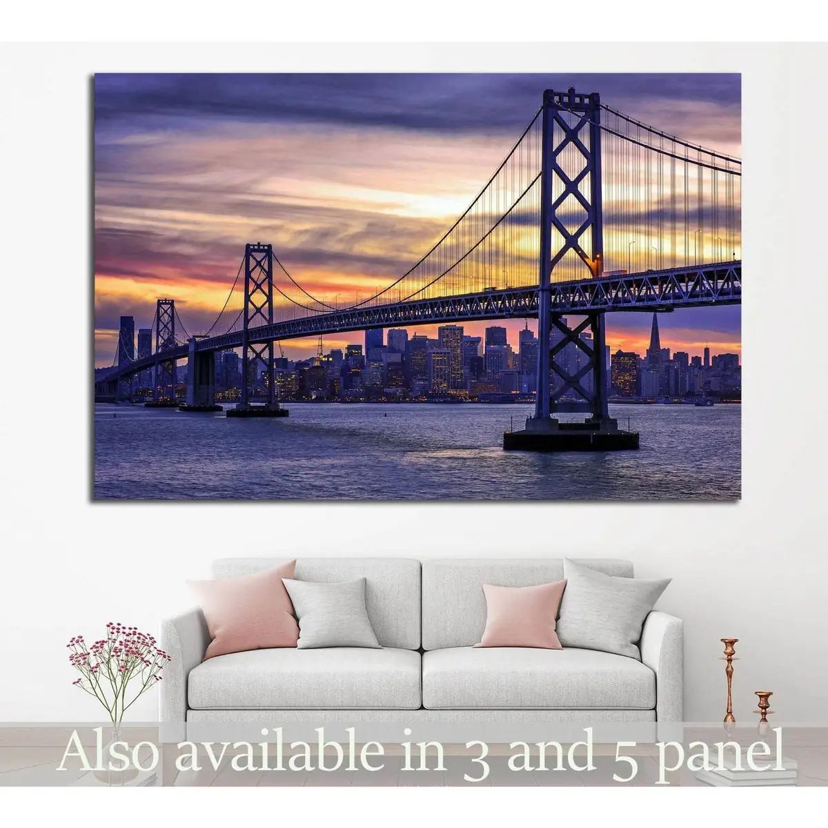 Golden Gate Bridge №1110 Ready To Hang Canvas Print 1