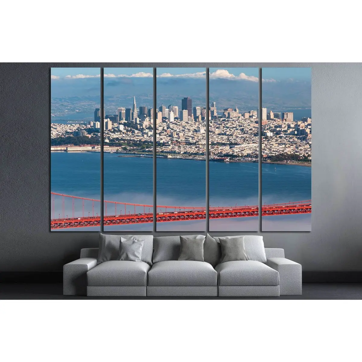 Golden Gate Bridge Canvas Wall Art – Ready-to-Hang Print Featuring Iconic San Francisco Landmark - Image 3