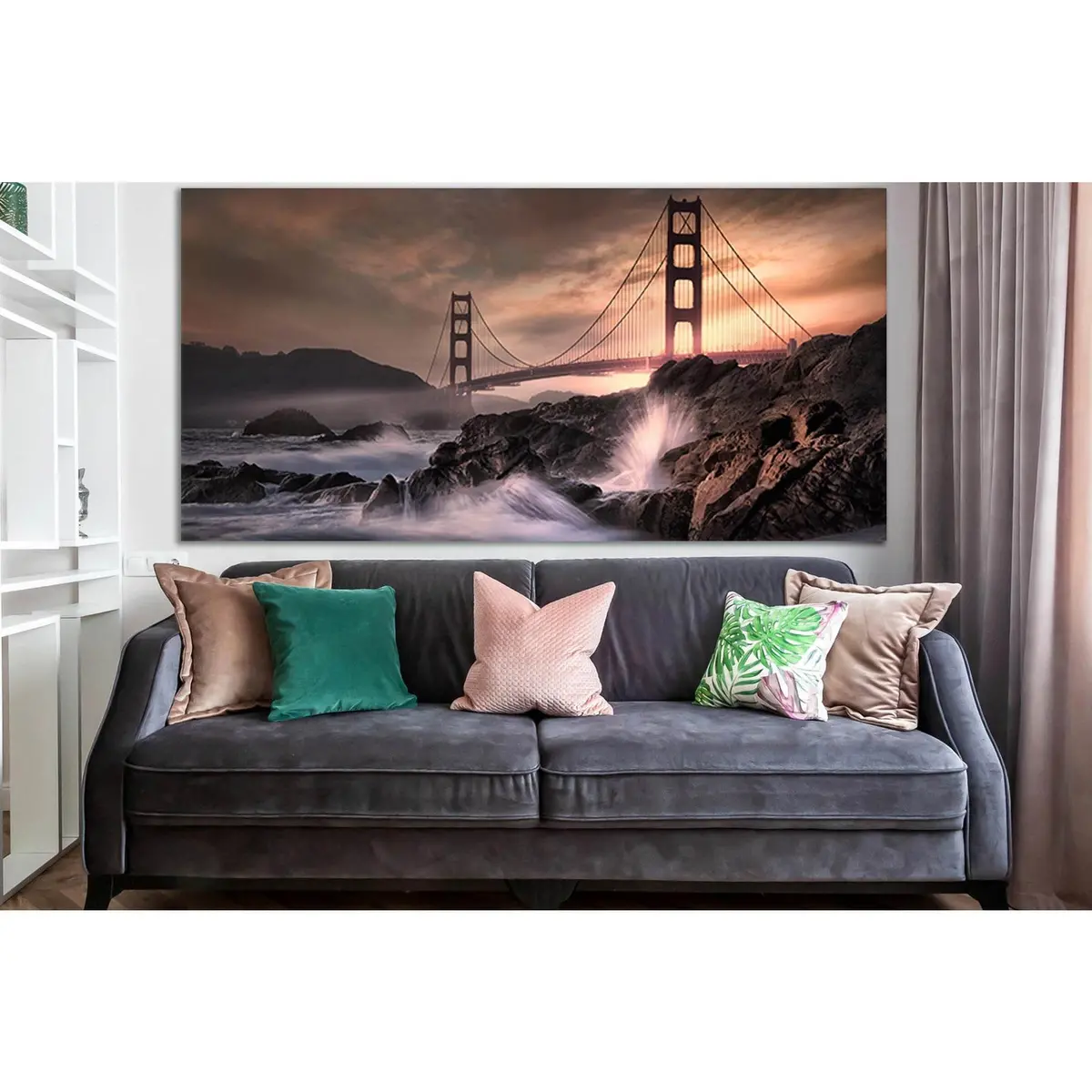 Golden Gate Bridge №Sl1132 Ready To Hang Canvas Print 1