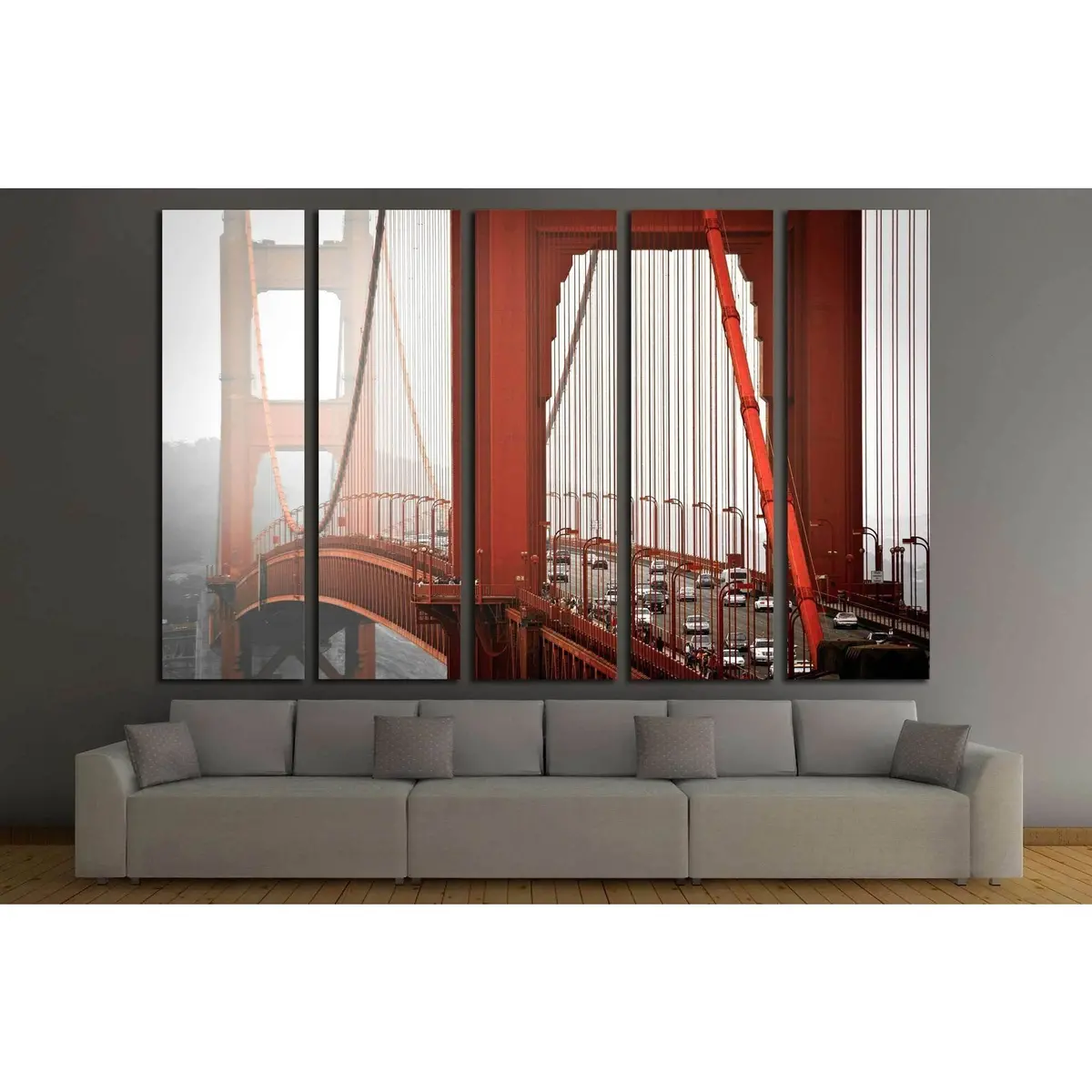 San Francisco Golden Gate Bridge Canvas Art Print — Ready to Hang, Edition #1944 - Image 2