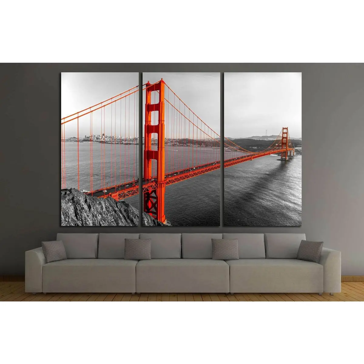 Golden Gate, San Francisco №737 Ready To Hang Canvas Print 5