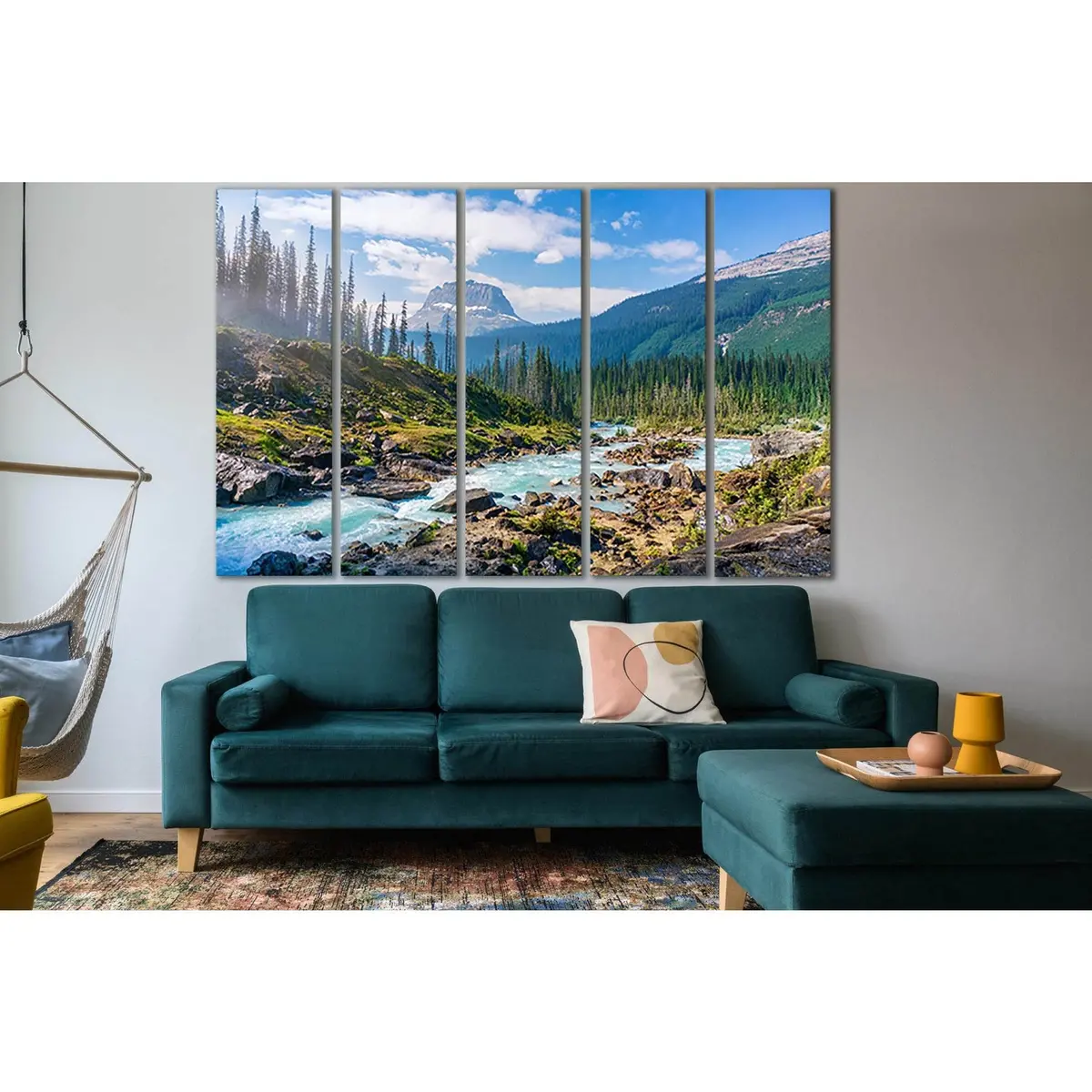 Stunning Mountain River Canvas Art №SL1592 – Premium Ready-to-Hang Wall Decor