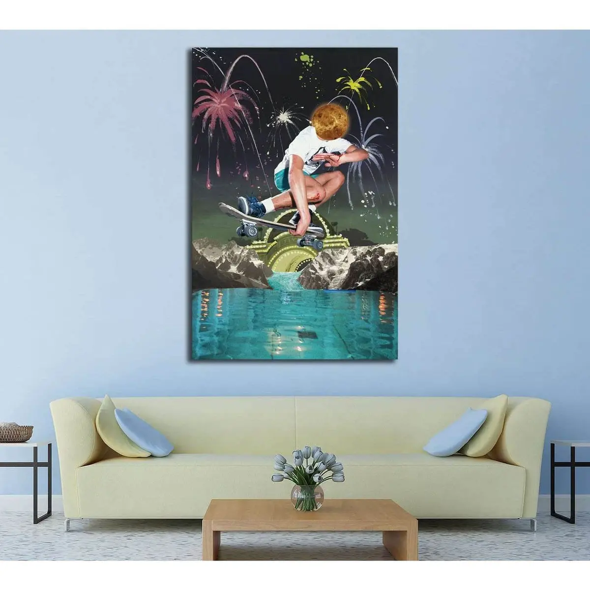 Grab Over Water Taudalpoi (Eugenia Loli) №3399 Ready To Hang Canvas Print 1