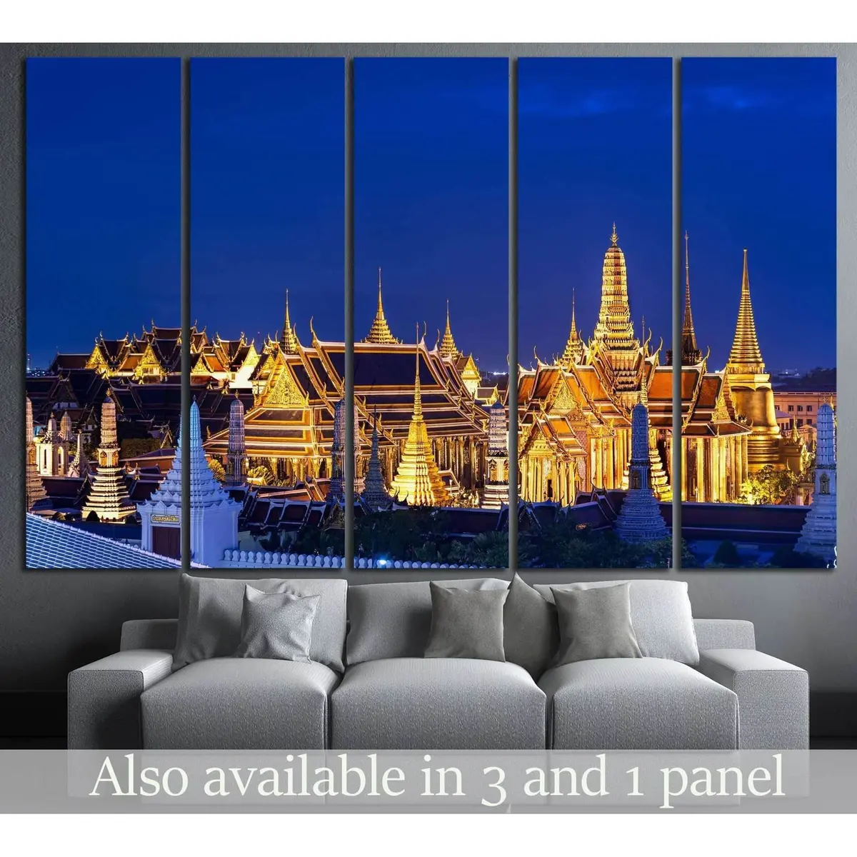 Grand Palace Bangkok Canvas Wall Art – Ready-to-Hang Print #813