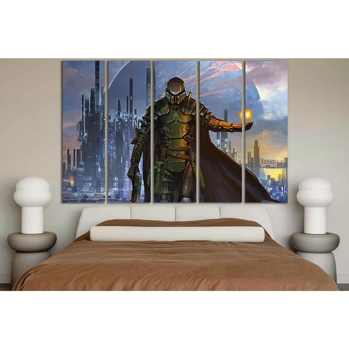Fantastic Warrior No. SL1285 Canvas Wall Art – Pre-Installed Hanging Hardware