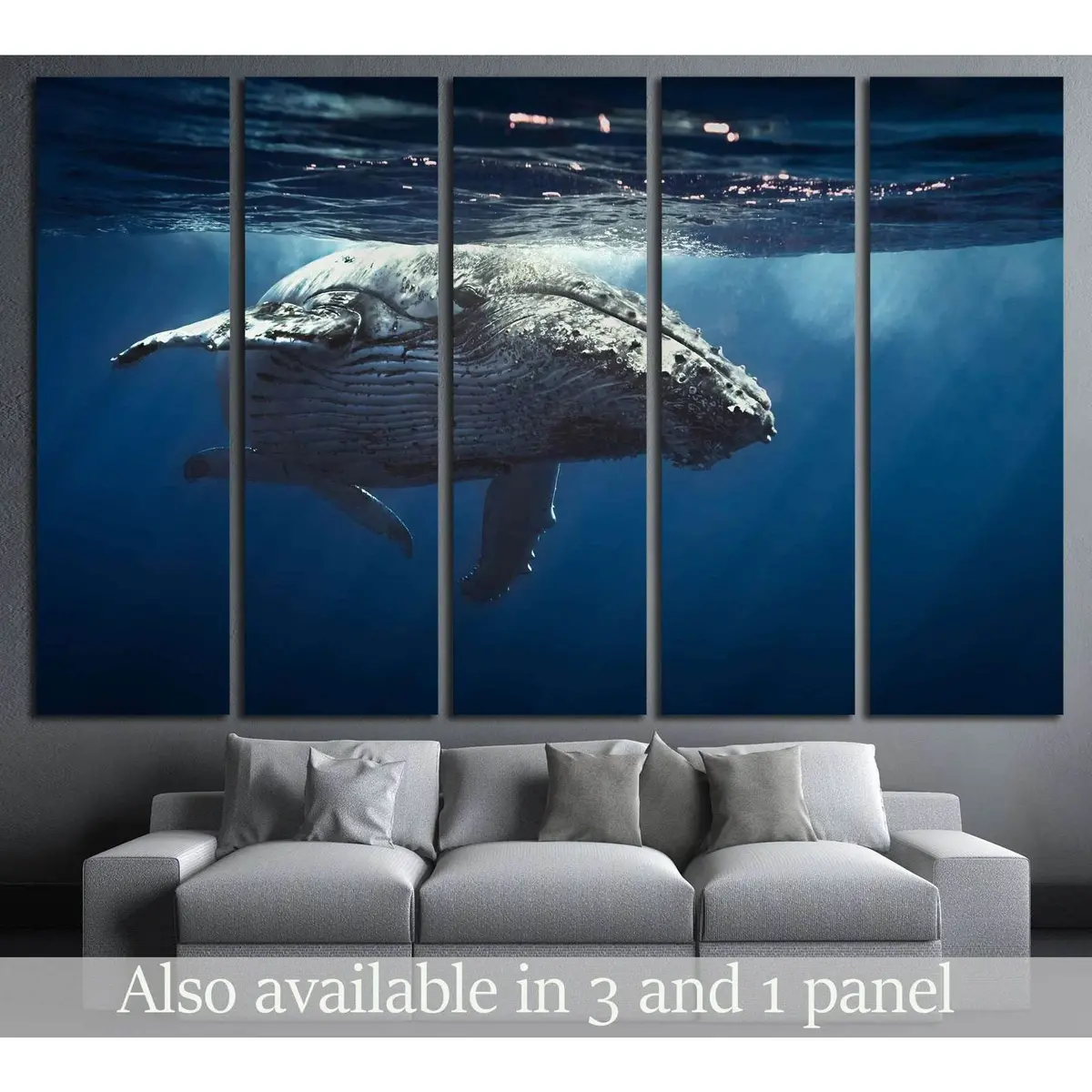 Great Whale No. 504 Premium Canvas Wall Art Print