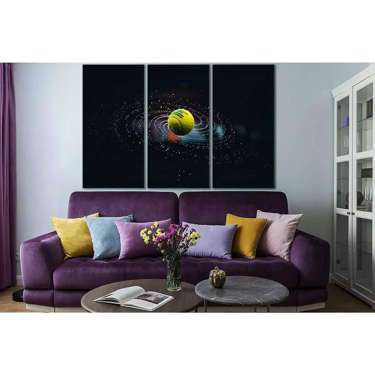 Green And Yellow Ball On Water №Sl925 Ready To Hang Canvas Print 5