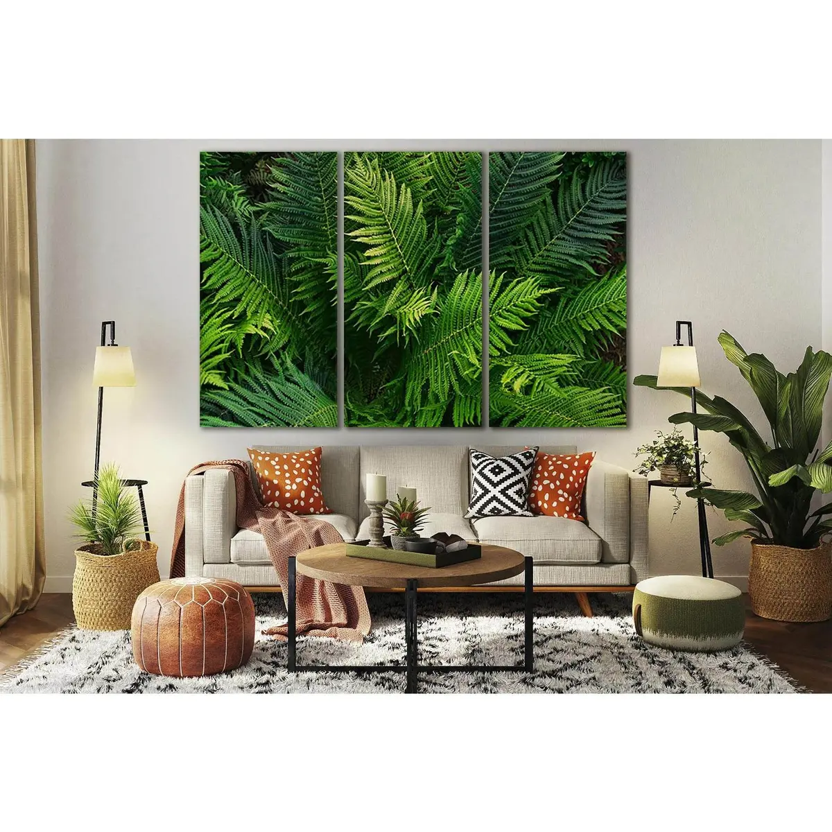 Green Fern Leaves №Sl670 Ready To Hang Canvas Print 5
