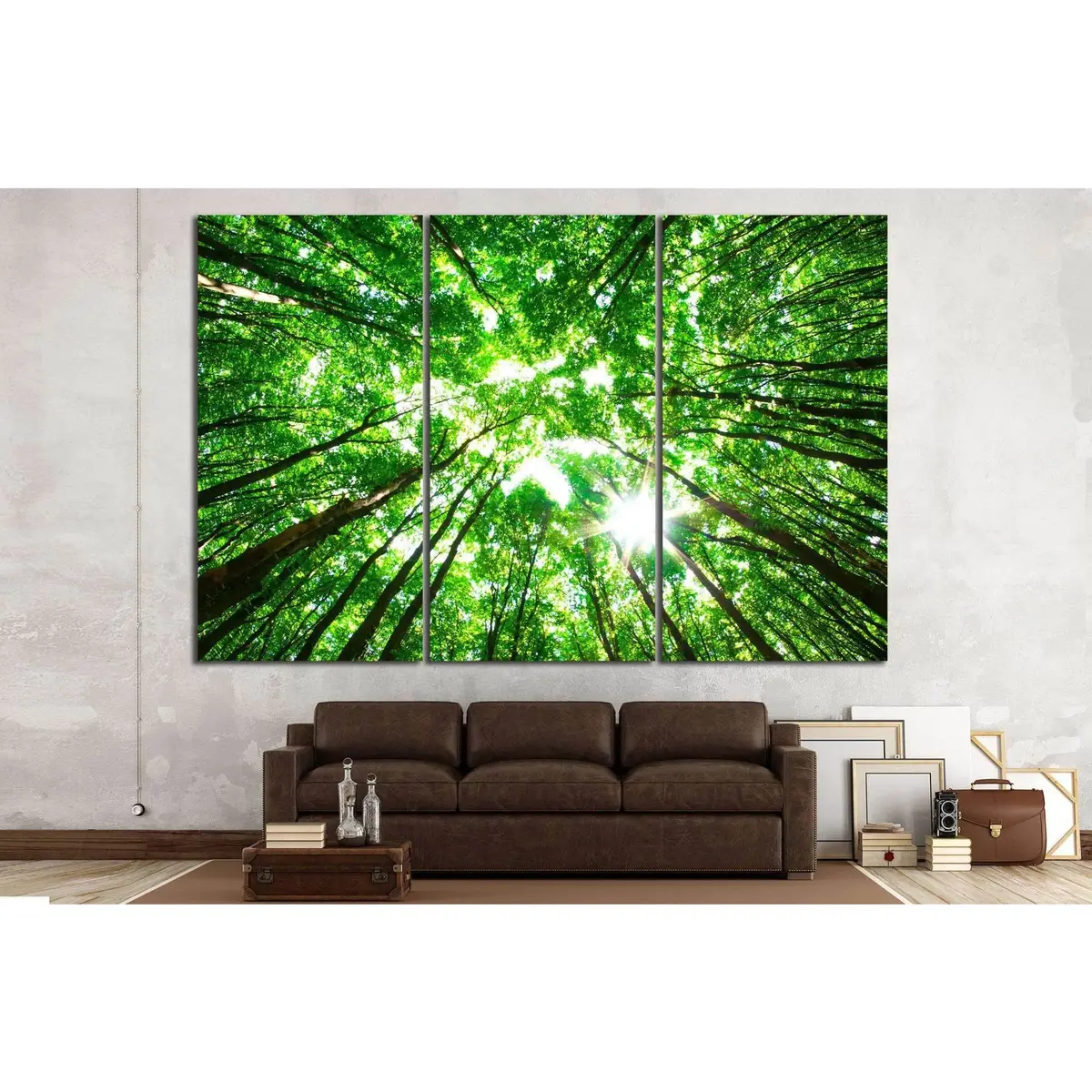 Green Forest №618 Ready To Hang Canvas Print 5