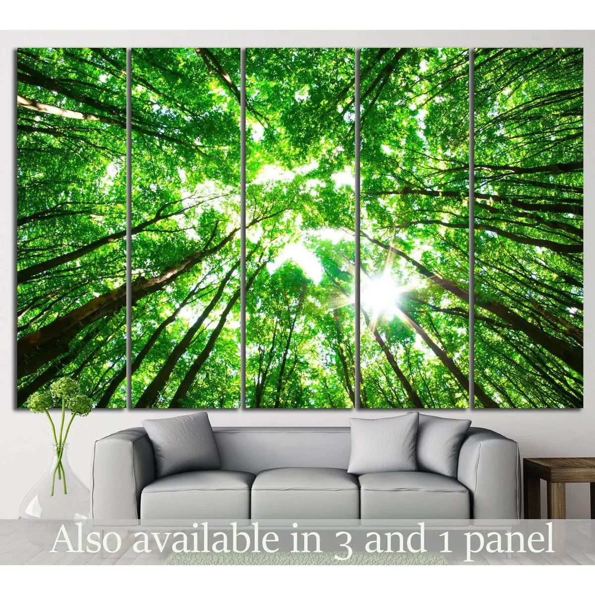 Green Forest #618 Premium Ready-to-Hang Canvas Wall Art