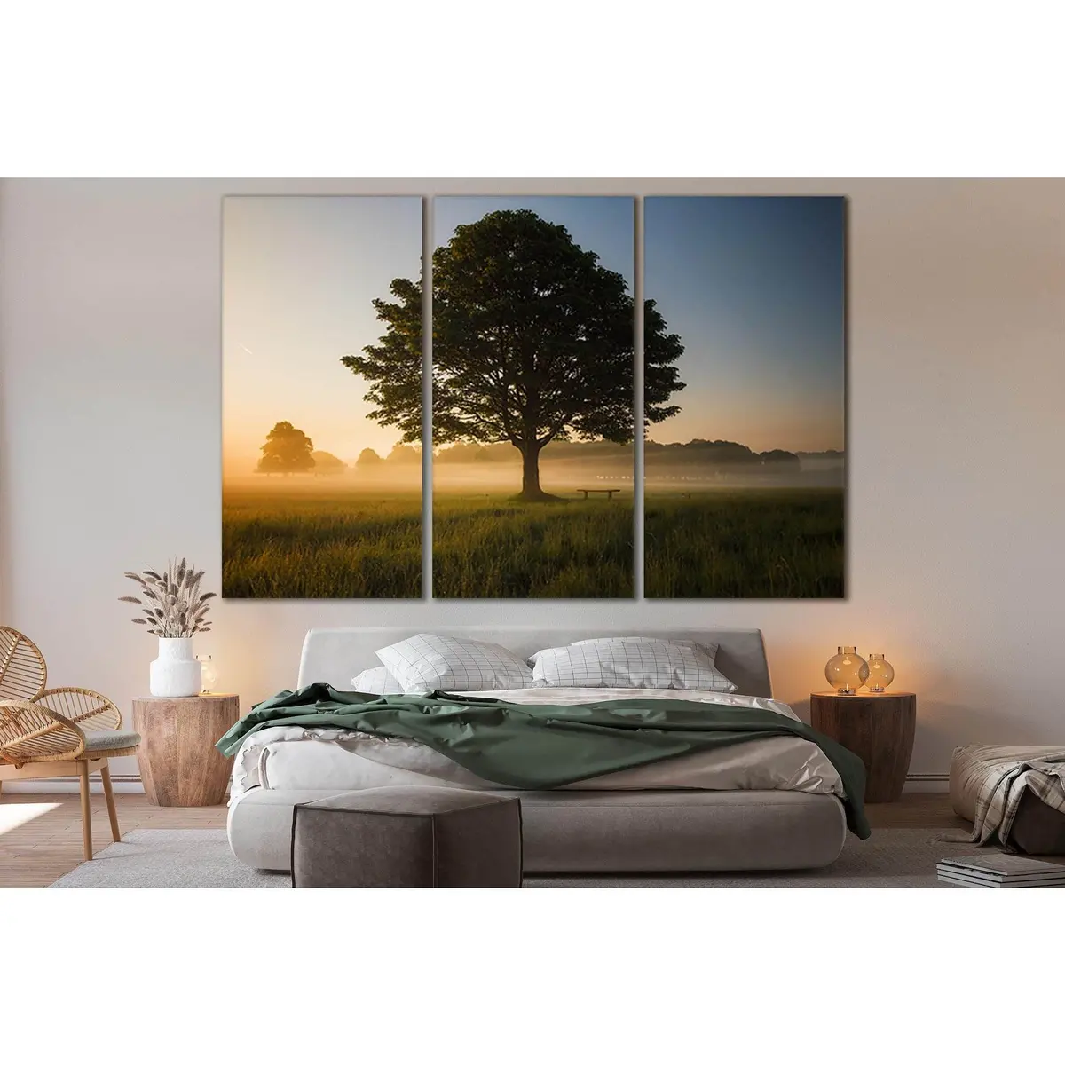 Green Leafed Tree Surrounded By Fog №Sl520 Ready To Hang Canvas Print 5
