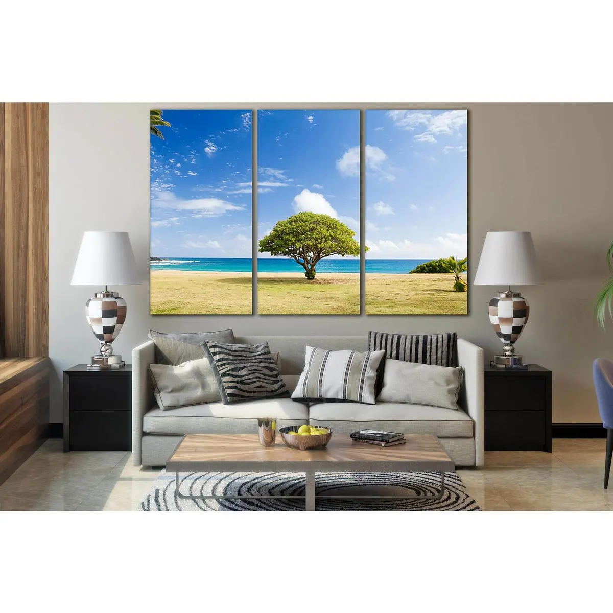 Green Tree On The Shore №Sl516 Ready To Hang Canvas Print 5