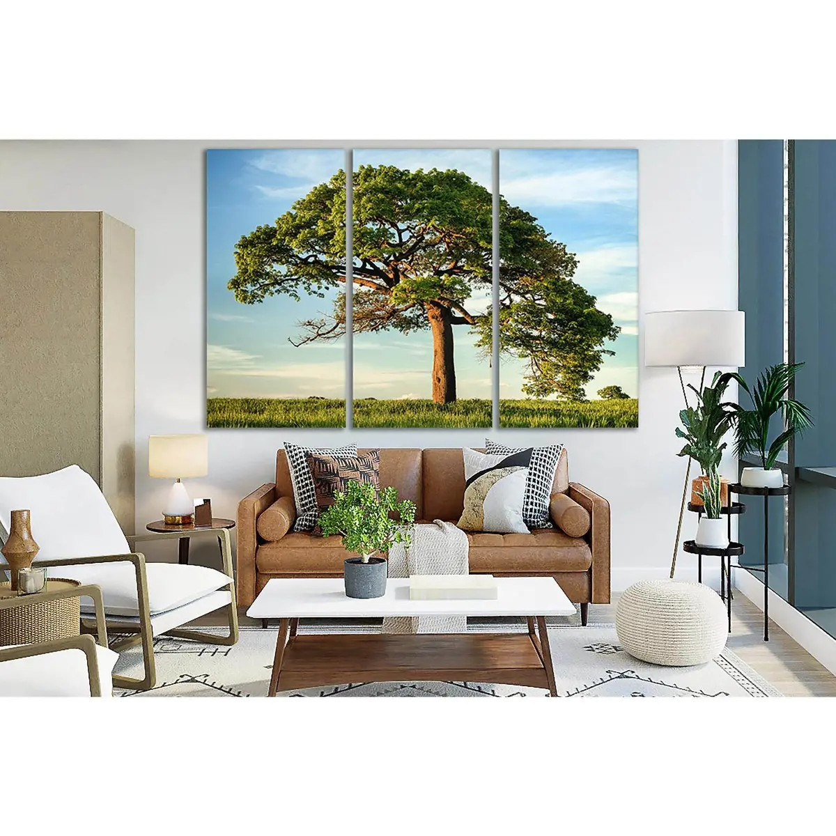 Green Tree Under Blue Sky №Sl515 Ready To Hang Canvas Print 5