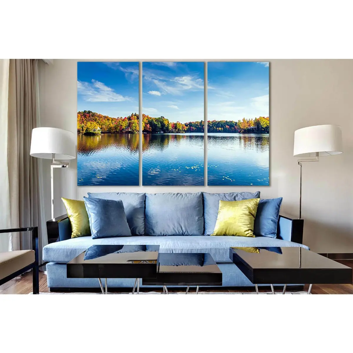 Greenwood Lake Foliage Autumn №Sl1478 Ready To Hang Canvas Print 5