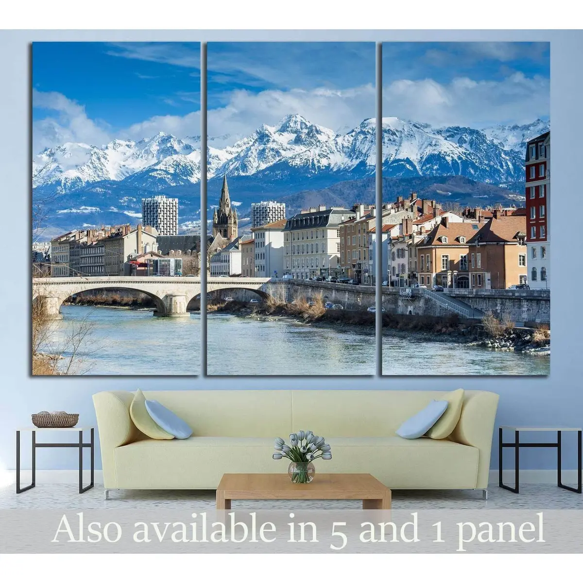 Grenoble, France №787 Ready To Hang Canvas Print 5