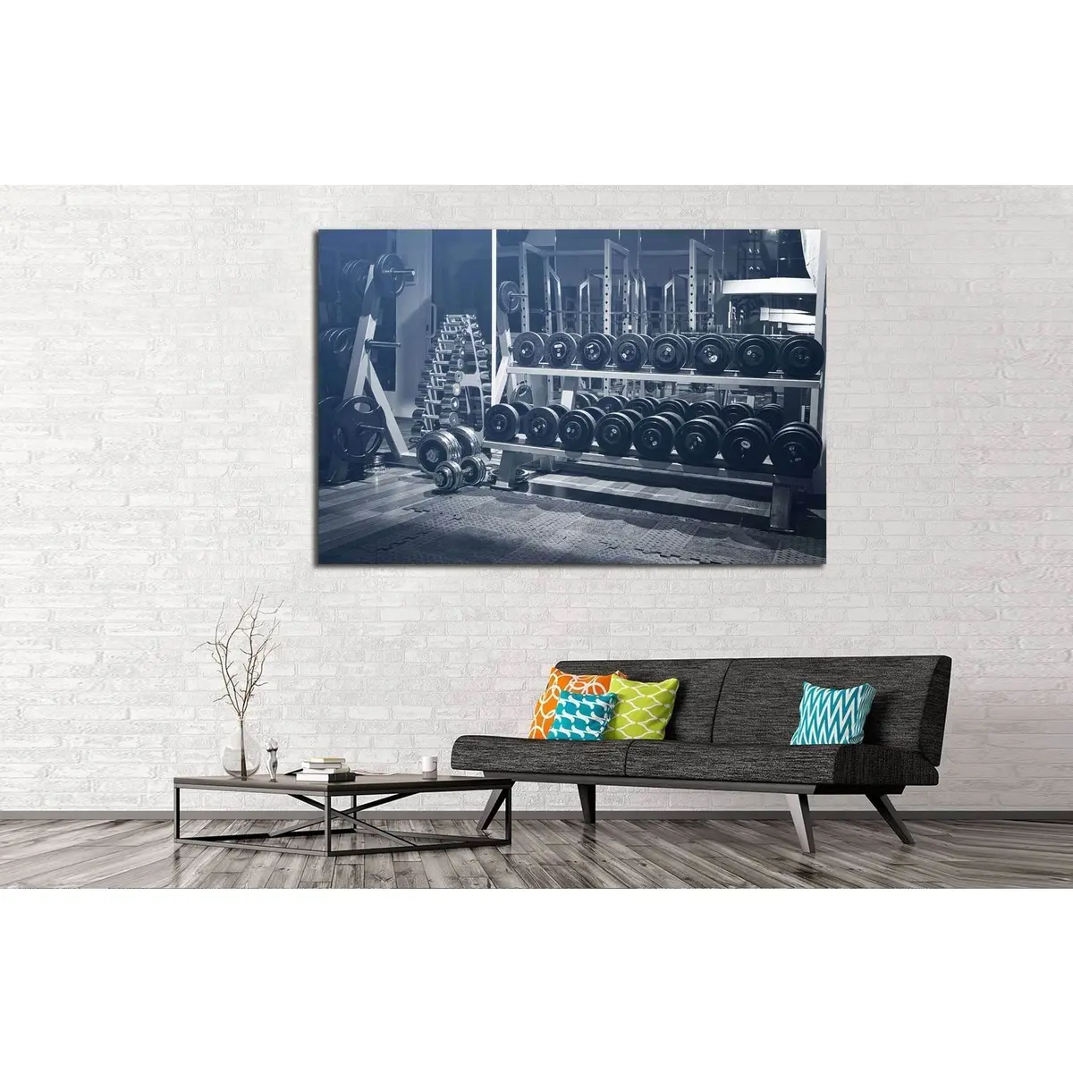Gym Wall Art №199 Ready To Hang Canvas Print 3
