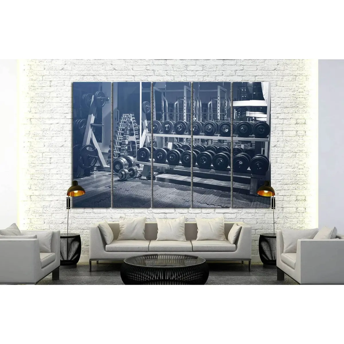 Contemporary Gym Wall Art Canvas Print №199 - Image 3