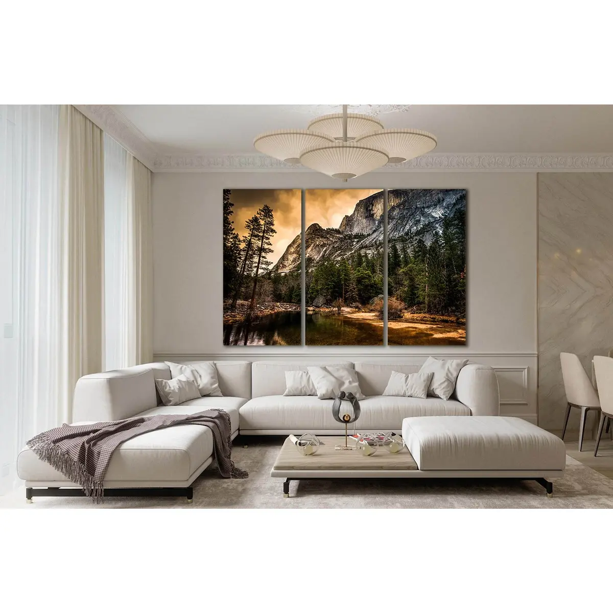 Half Dome Over Mirror Lake №Sl07 Ready To Hang Canvas Print 5