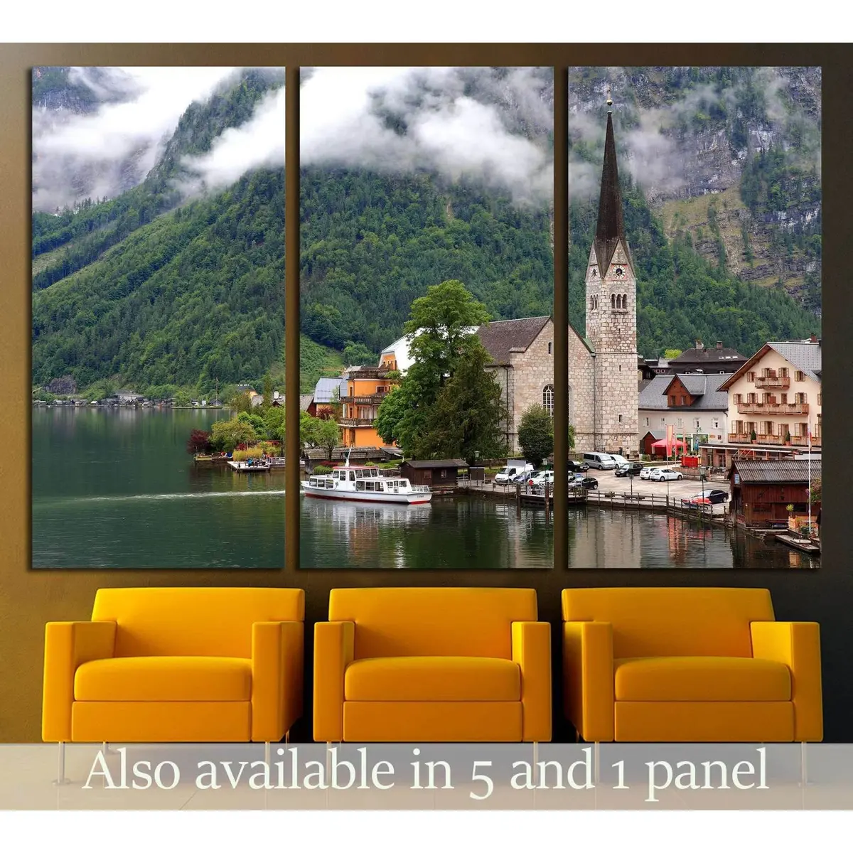 Hallstatt, The Most Beautiful Lake Town In The World, Austria. №2630 Ready To Hang Canvas Print 5