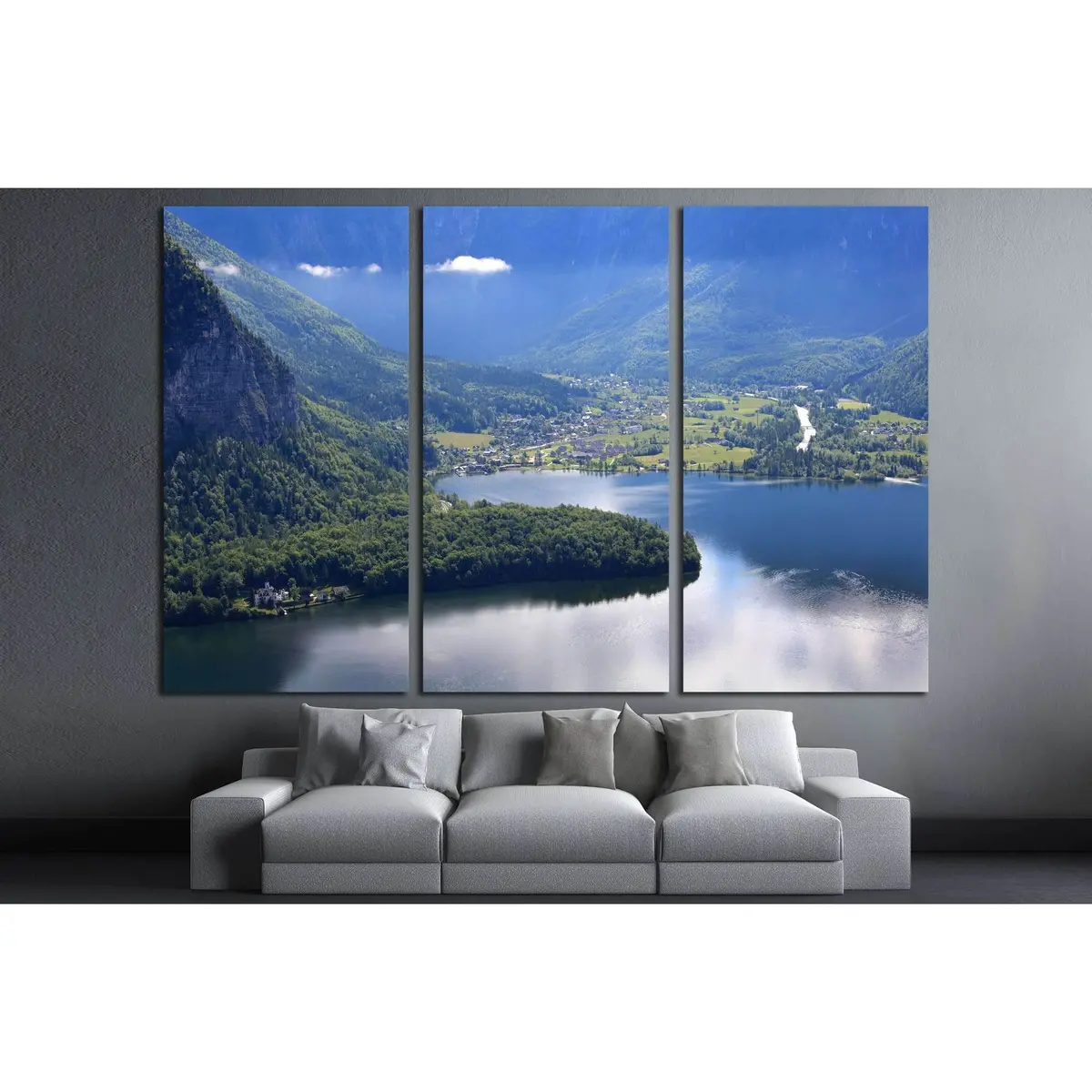 Hallstatt, The Most Beautiful Lake Town In The World, Austria №2844 Ready To Hang Canvas Print 5