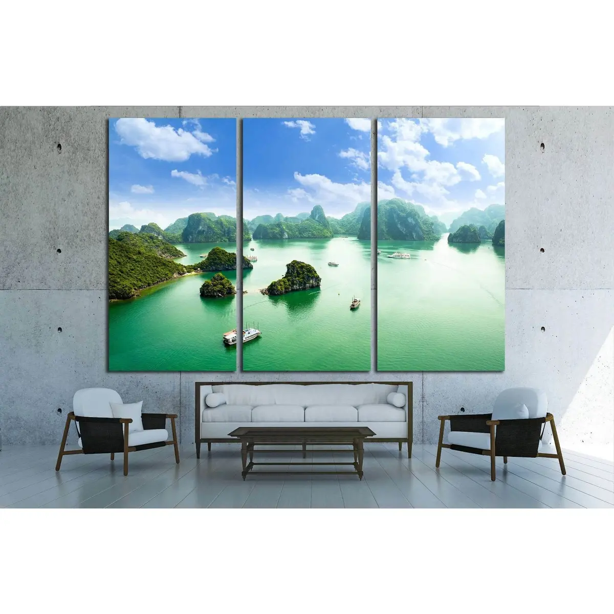 Halong Bay In Vietnam, Titop Island №1905 Ready To Hang Canvas Print 5