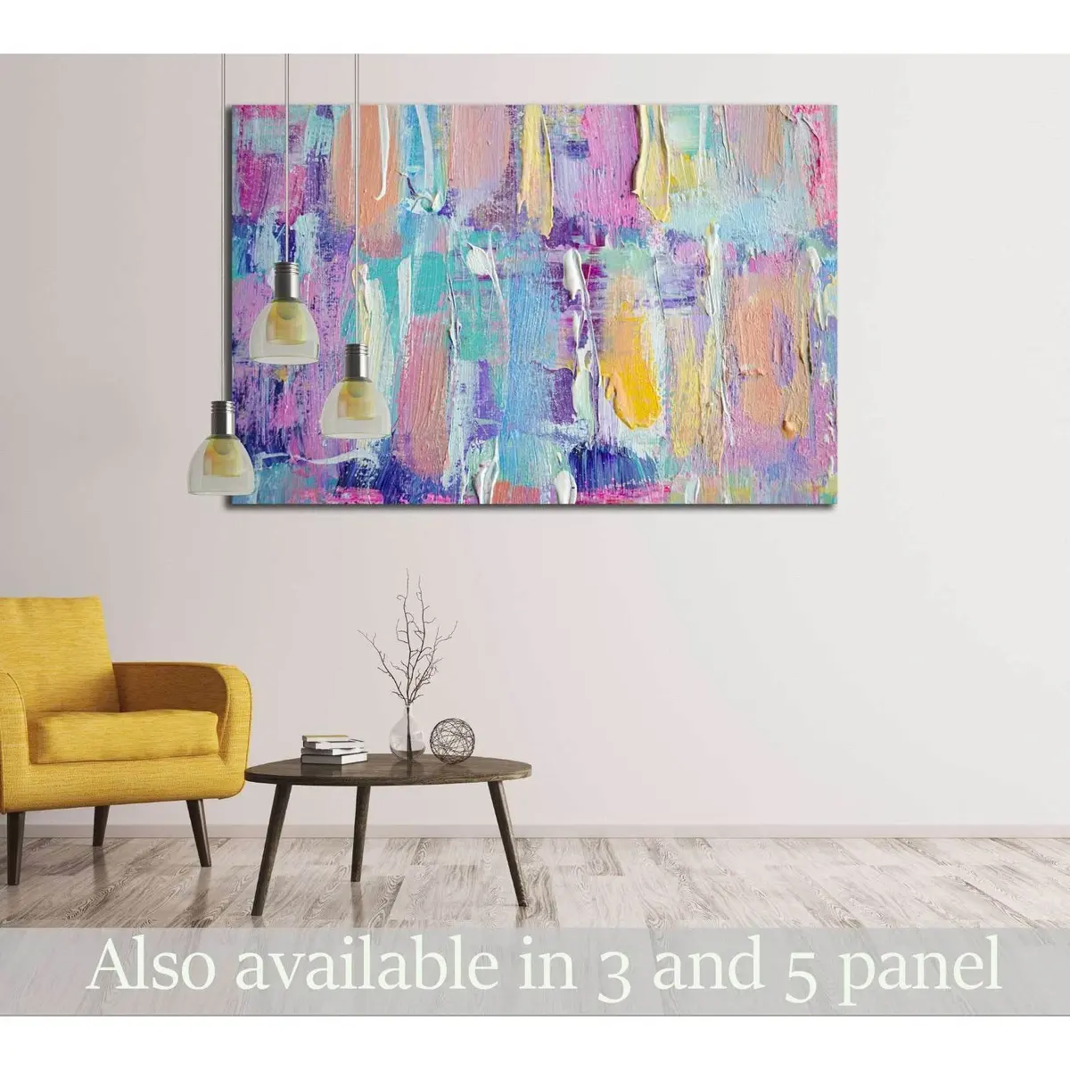 Hand Drawn Acrylic Painting. Abstract Art Background. №2873 Ready To Hang Canvas Print 1