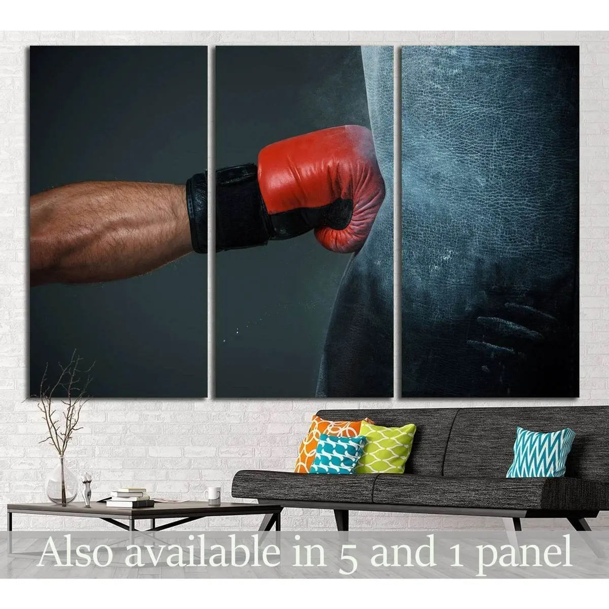 Hand Of Boxer And Punching Bag №1375 Ready To Hang Canvas Print 5