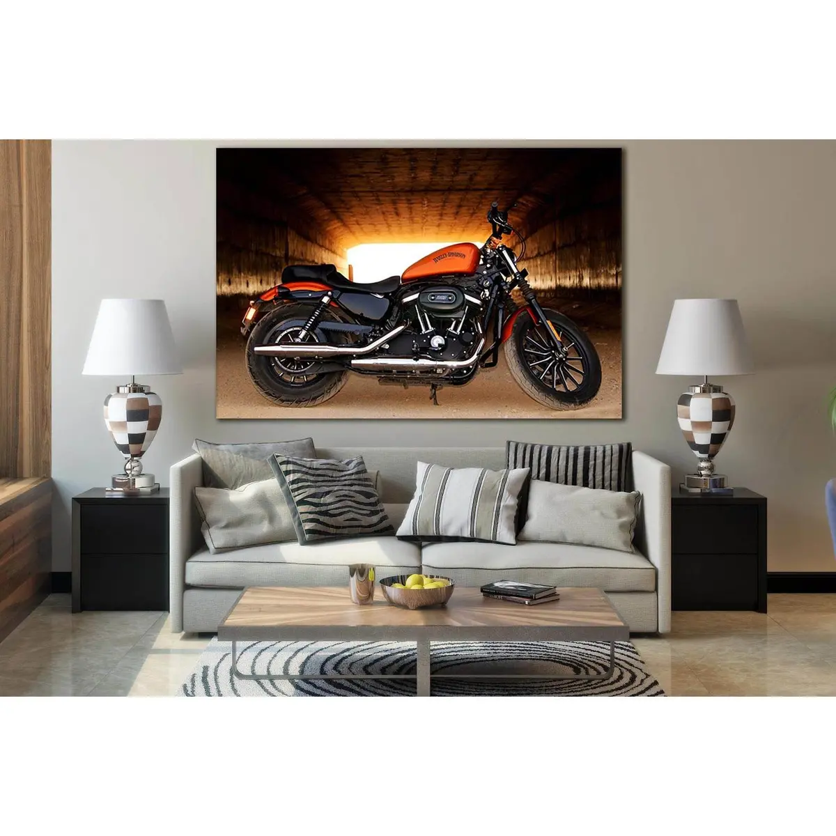 Harley Davidson Bike №Sl772 Ready To Hang Canvas Print 1