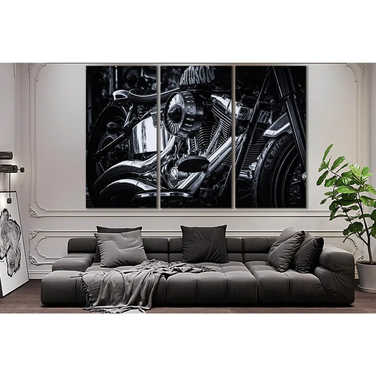 Harley Davidson Engine Close Up №Sl789 Ready To Hang Canvas Print 5