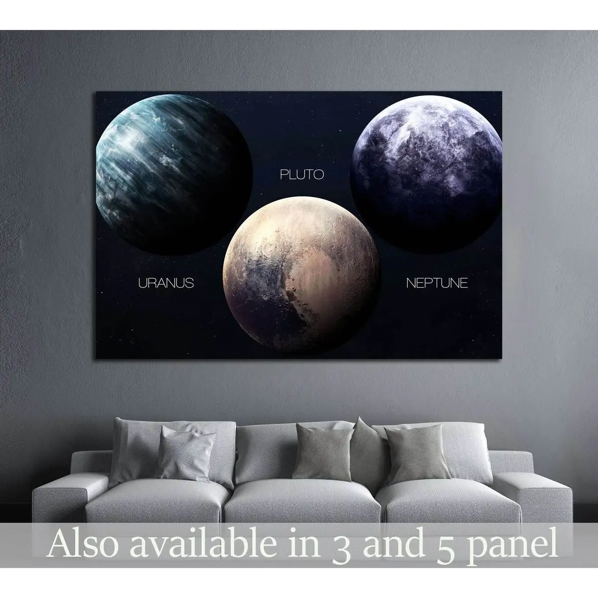 High Resolution Images Presents Planets Of The Solar System. №2445 Ready To Hang Canvas Print 1