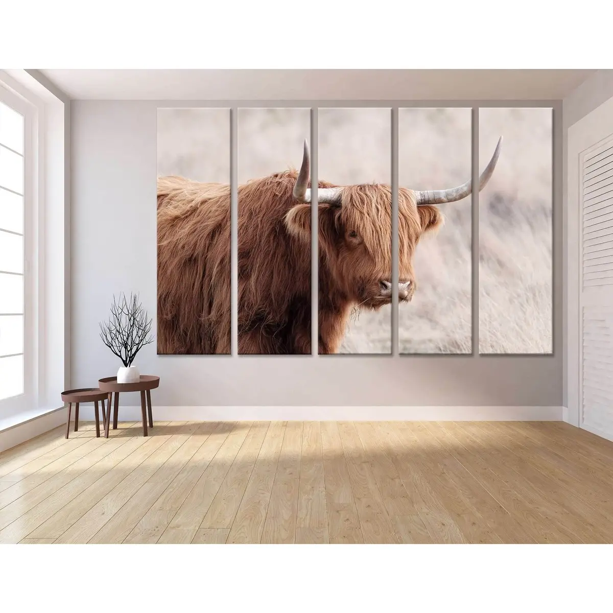 Highland Cattle Wall Art №04129 — Premium Ready-to-Hang Canvas Print
