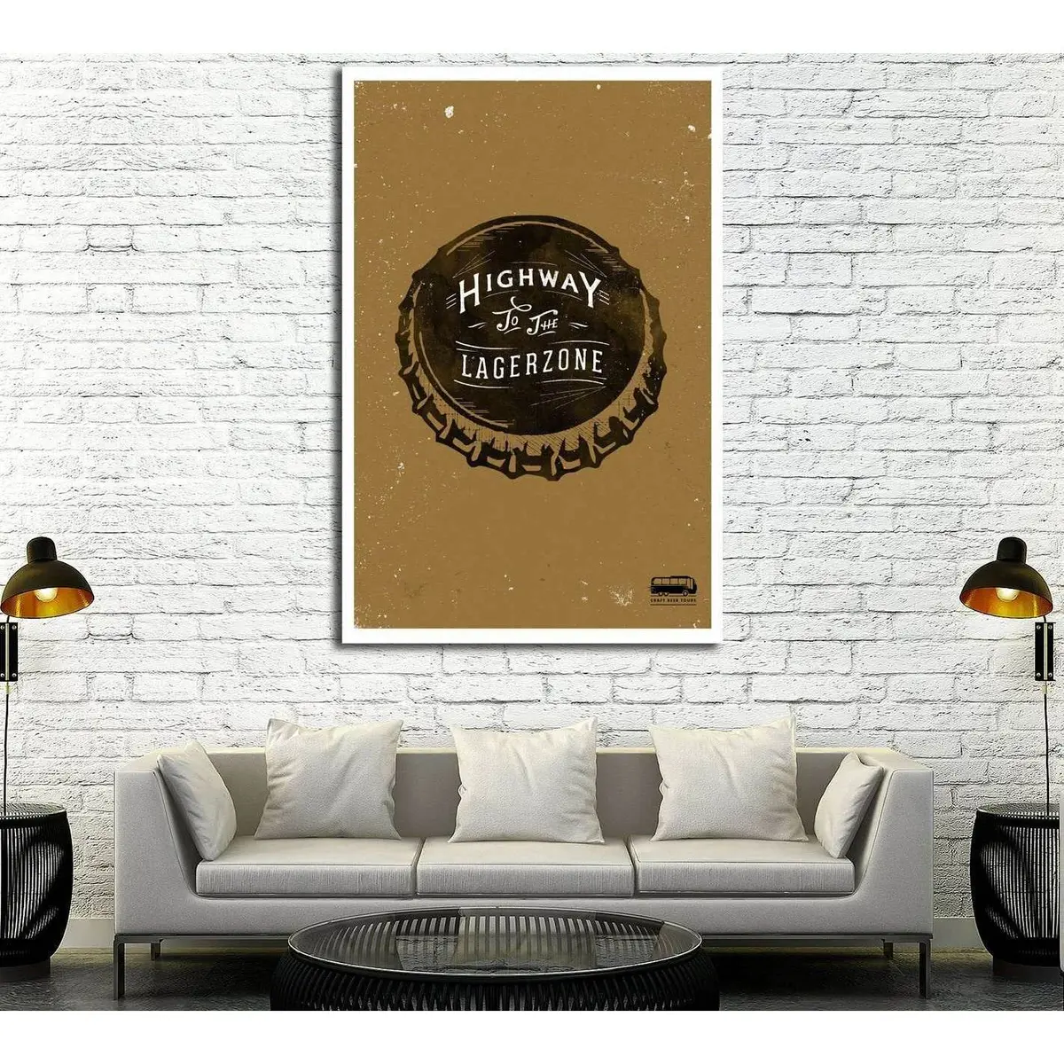 Highway To The Lagerzone №3417 Ready To Hang Canvas Print 1