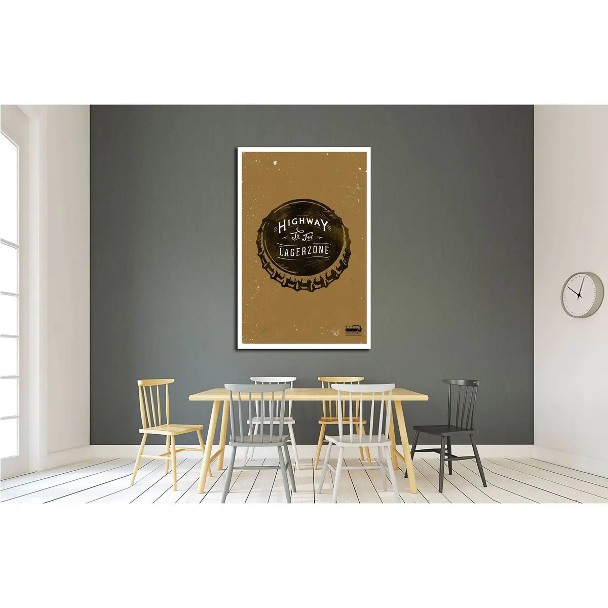 Highway To The Lagerzone №3417 Ready To Hang Canvas Print 2
