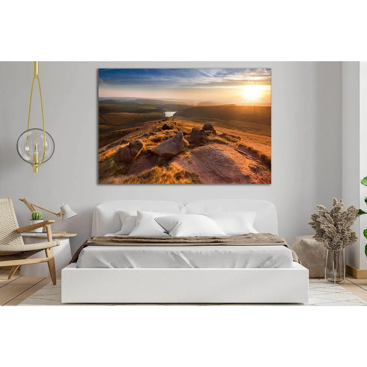 Hill Top Beautiful Sunset №Sl241 Ready To Hang Canvas Print 1
