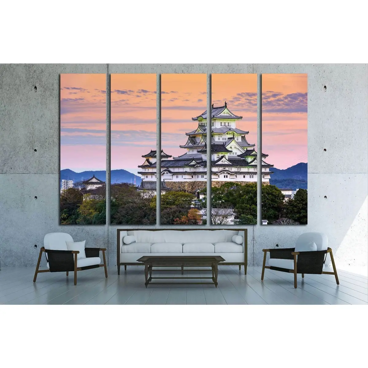 Himeji Japan Castle Scene #2066 – Premium Ready-to-Hang Canvas Art - Image 3