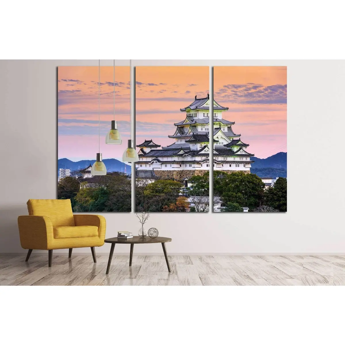 Himeji, Japan At The Castle №2066 Ready To Hang Canvas Print 5