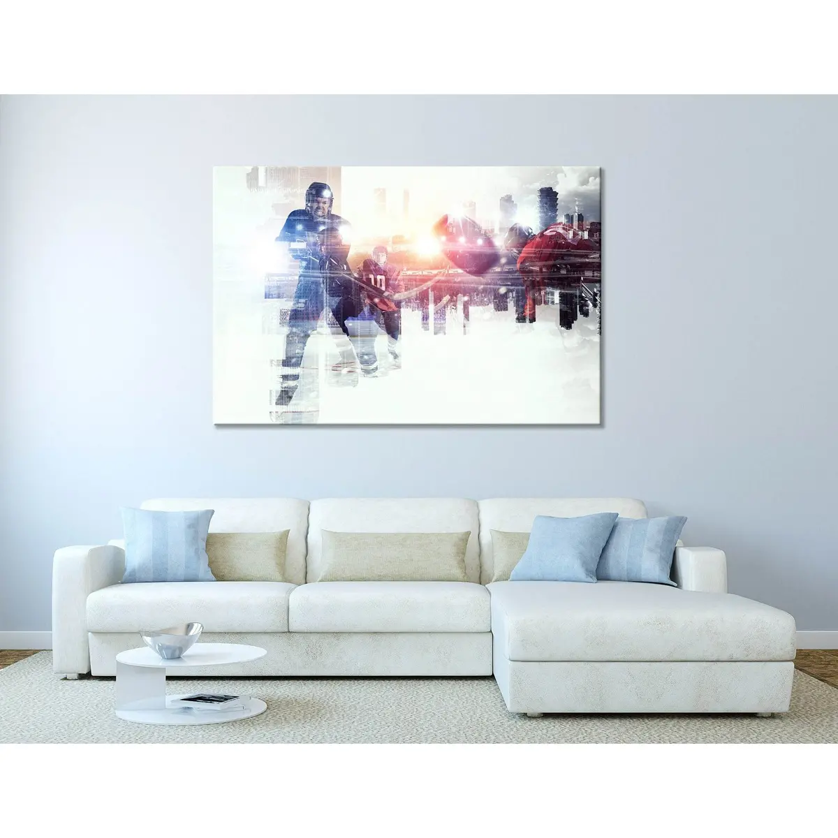 Hockey Players On Ice №04440 Ready To Hang Canvas Print 3