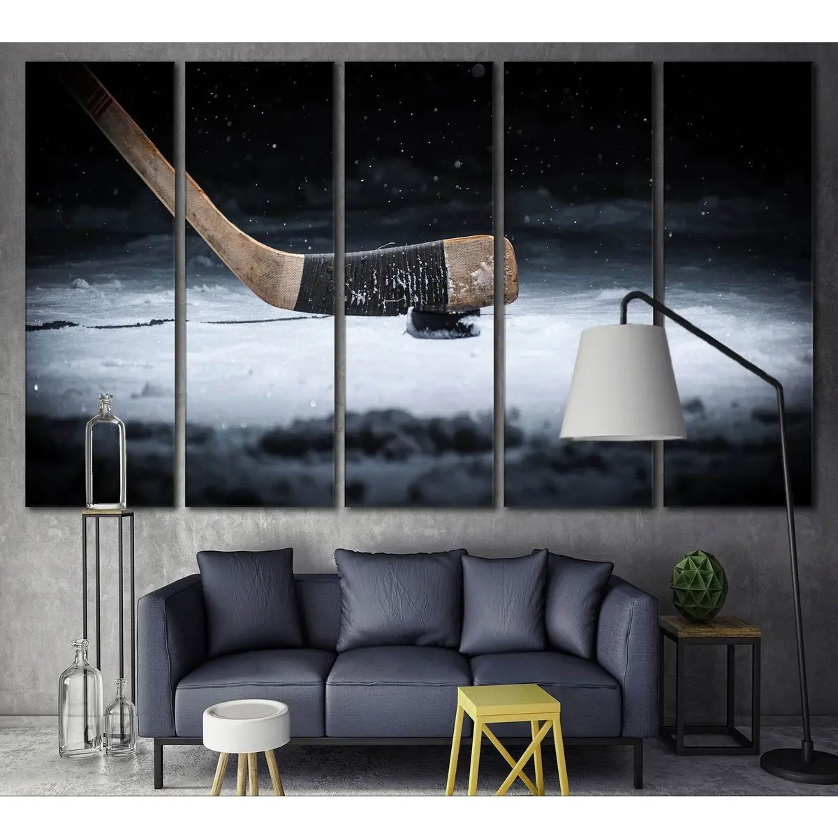 Hockey-Themed Ready-to-Hang Canvas Wall Art №640