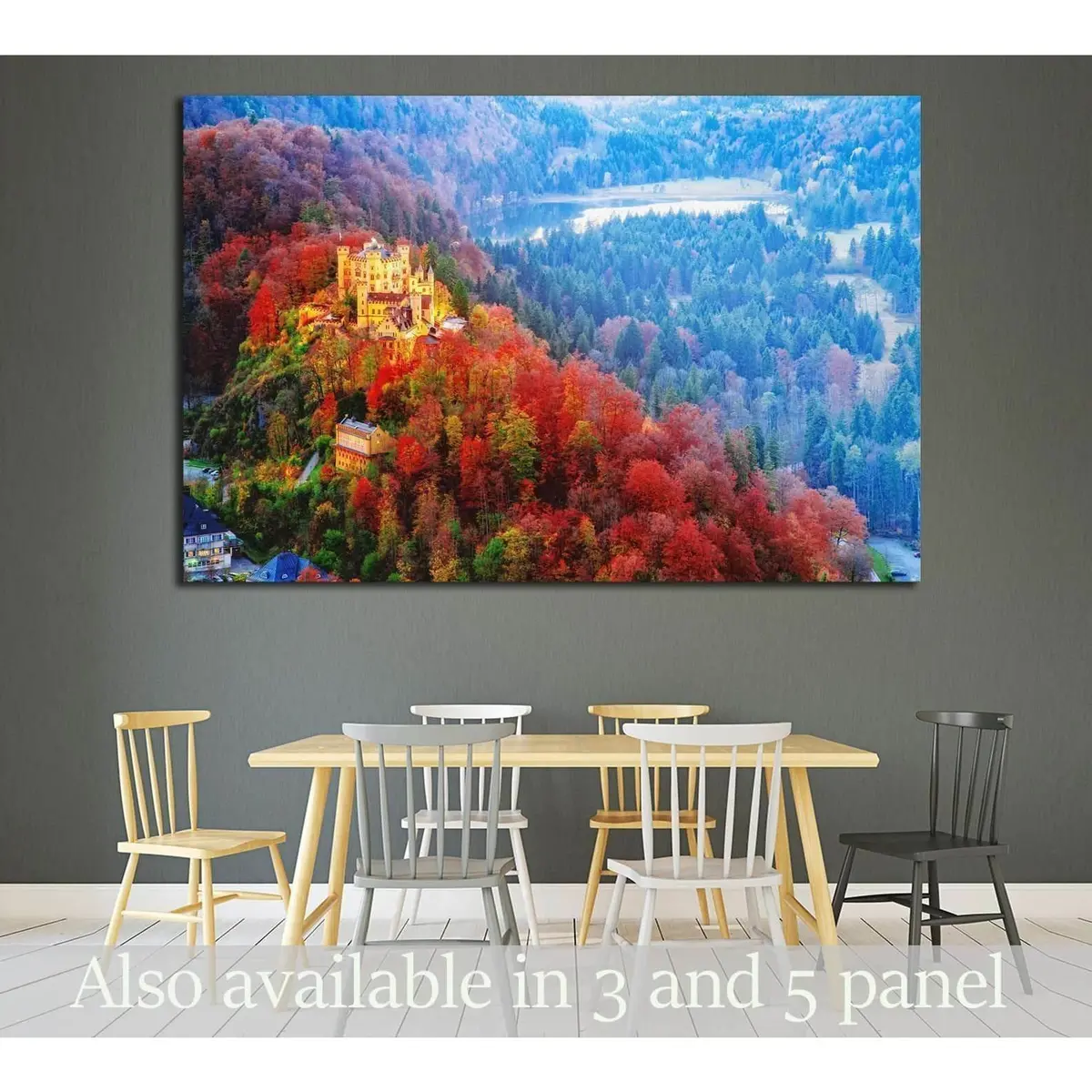 Hohenschwangau Castle, Germany, Bavaria Region №1811 Ready To Hang Canvas Print 1