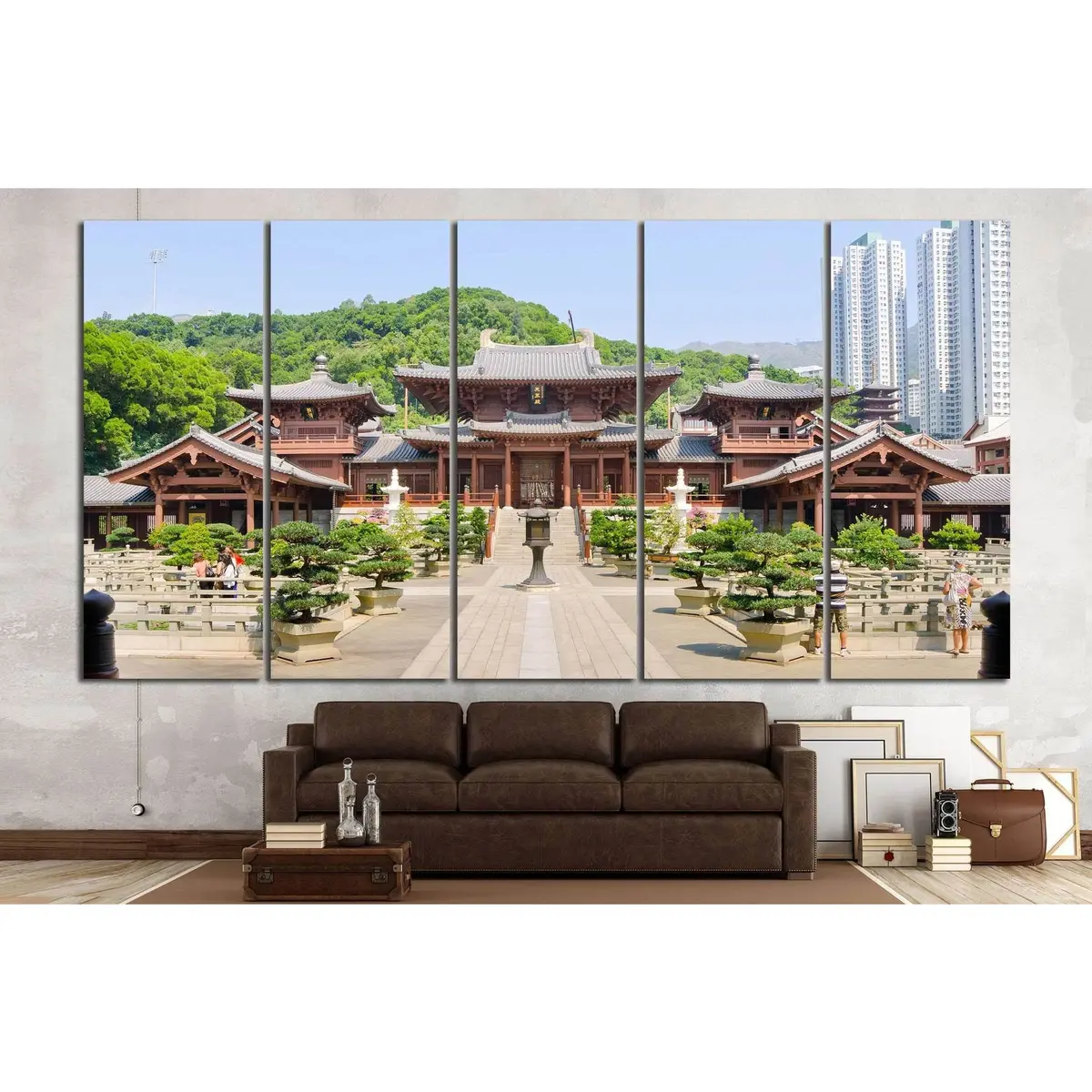 Hong Kong Cityscape Canvas Art Print #799 – Premium Ready-to-Hang Wall Decor - Image 3