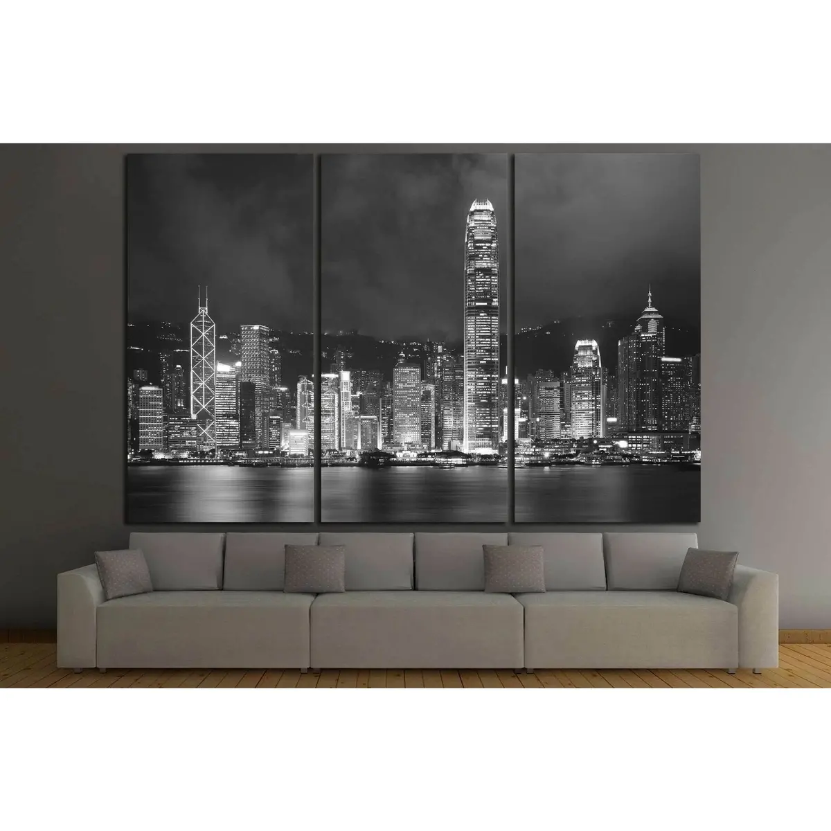 Hong Kong Harbor №835 Ready To Hang Canvas Print 2