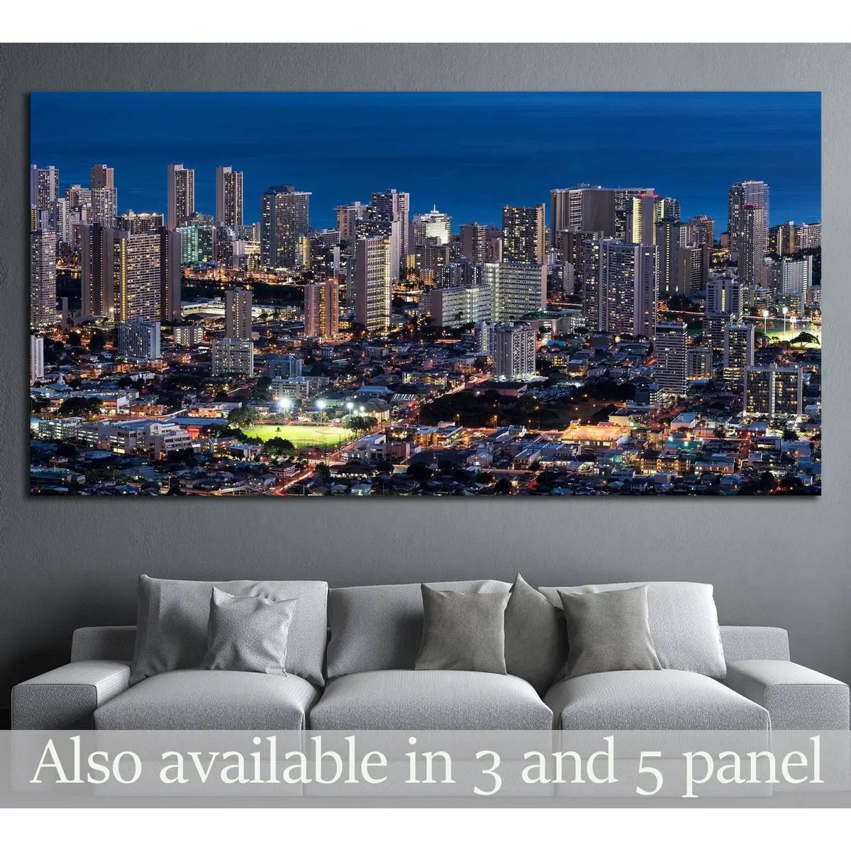 Honolulu, Hawaii №1753 Ready To Hang Canvas Print 1