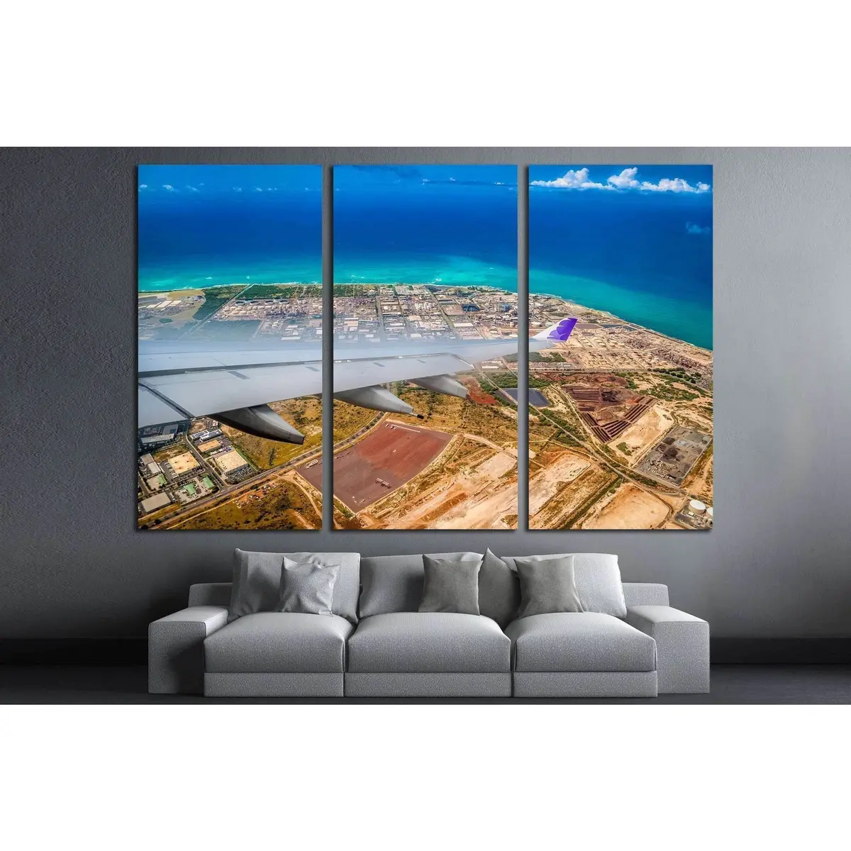 Honolulu International Airport. The Plane №1784 Ready To Hang Canvas Print 5