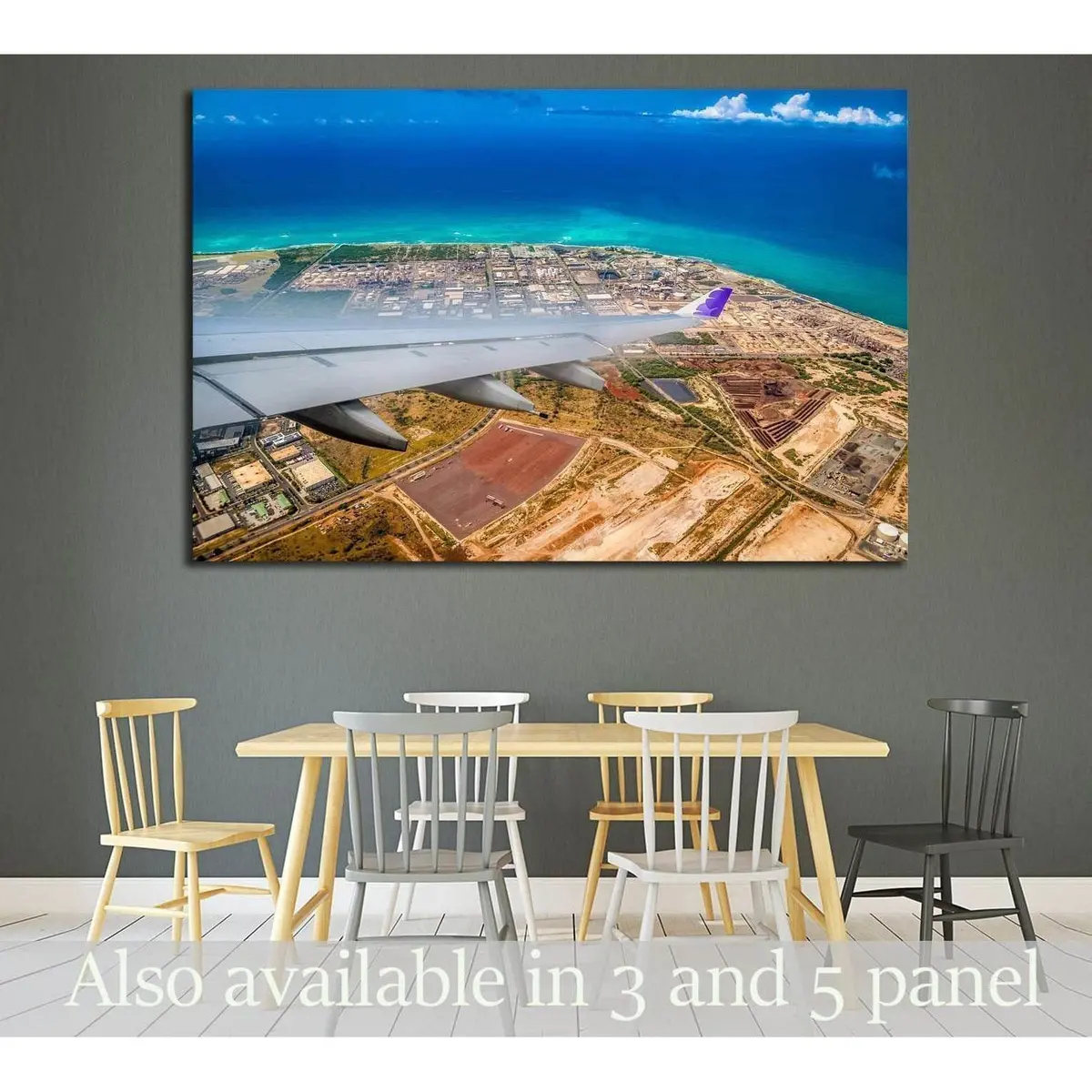 Honolulu International Airport. The Plane №1784 Ready To Hang Canvas Print 1