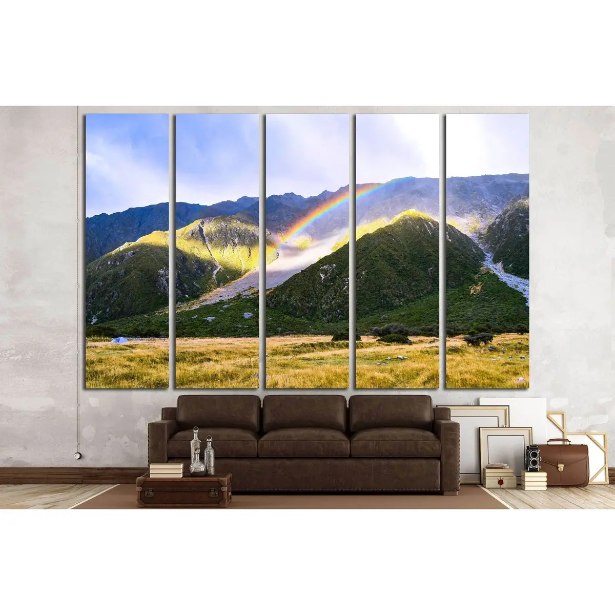Hooker Valley Track #3195 Canvas Wall Art Print - Image 3
