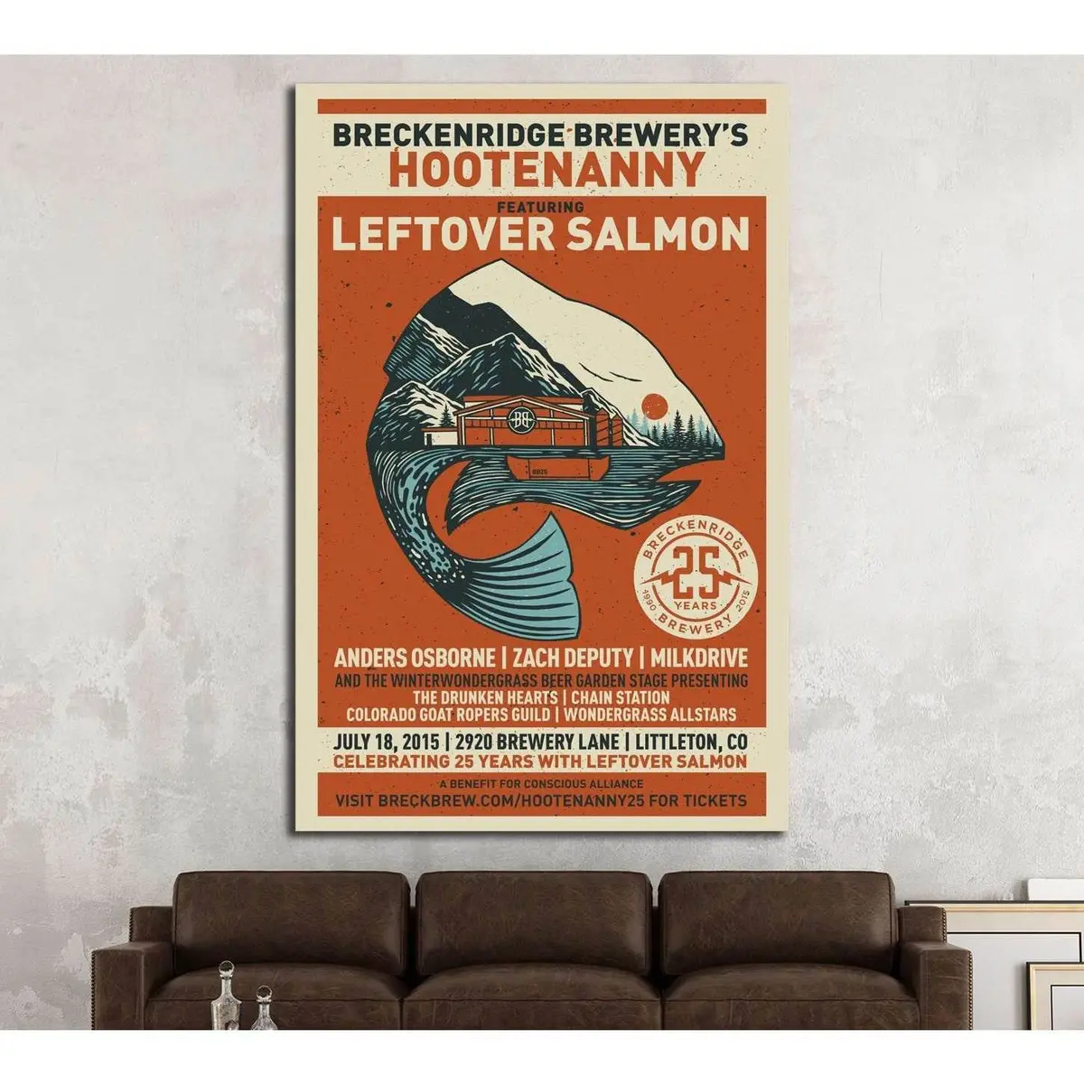 Hootenanny Poster №3461 Ready To Hang Canvas Print 1